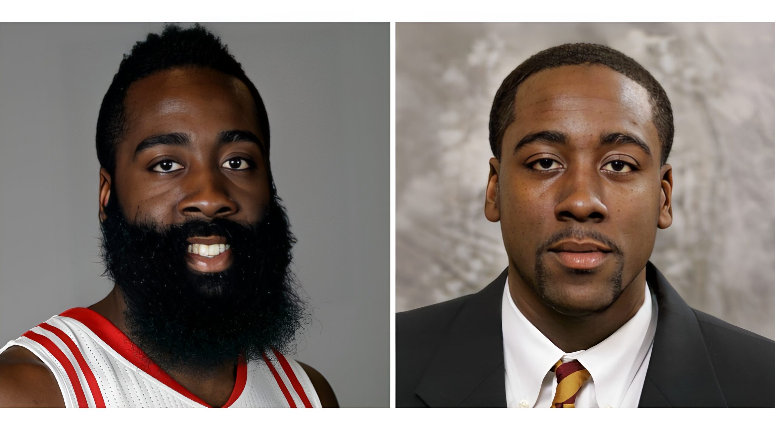 James Harden's beard has changed over time